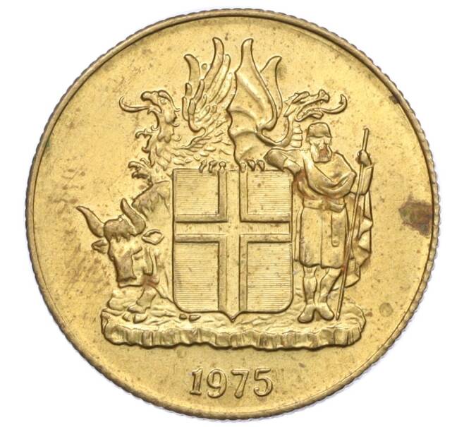 Монета 1 крона 1975 года Исландия (Артикул: K12-34856) — Фото №1