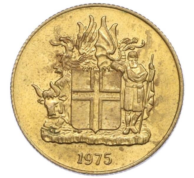 Монета 1 крона 1975 года Исландия (Артикул: K12-34857) — Фото №1