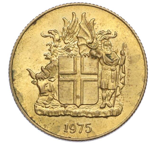 Монета 1 крона 1975 года Исландия (Артикул: K12-34858) — Фото №1