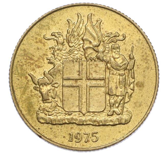 Монета 1 крона 1975 года Исландия (Артикул: K12-34860) — Фото №1