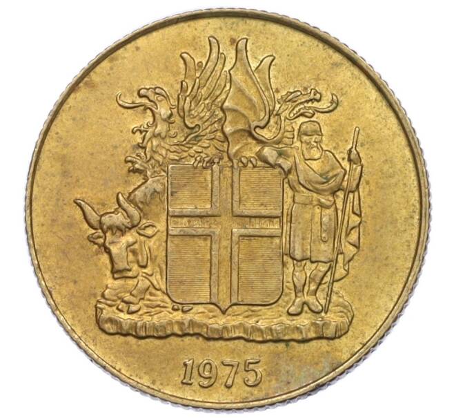 Монета 1 крона 1975 года Исландия (Артикул: K12-34867) — Фото №1