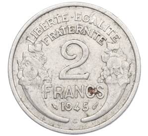 2 франка 1945 года С Франция — Фото №1