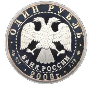 1 рубль 2006 года СПМД «Вооруженные Силы РФ — Воздушно-десантные войска (Высадка десанта)» — Фото №2