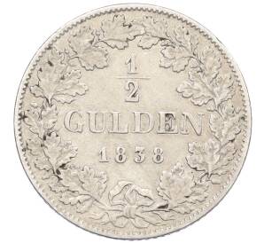 1/2 гульдена 1838 года Баден — Фото №1