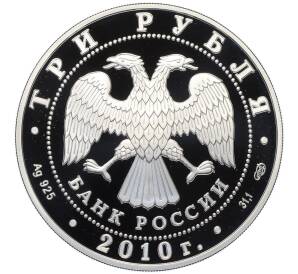 3 рубля 2010 года СПМД «10 лет ЕврАзЭС» — Фото №2