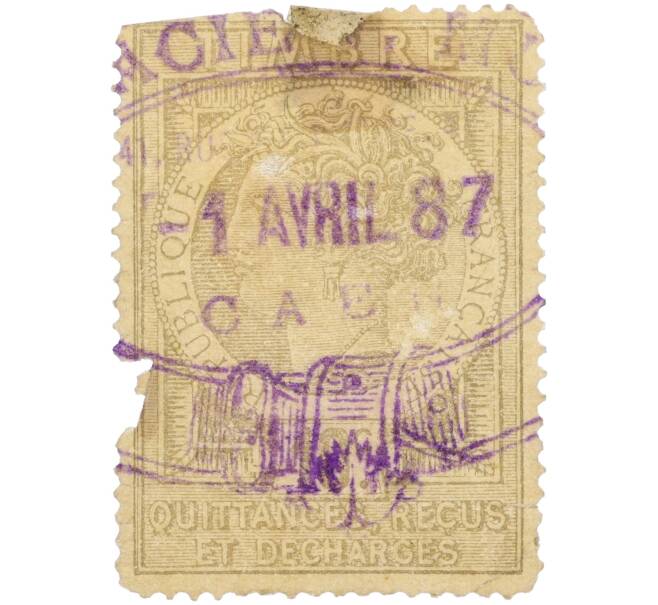 Почтовая марка 1887 года Франция (Артикул: K12-35311) — Фото №1