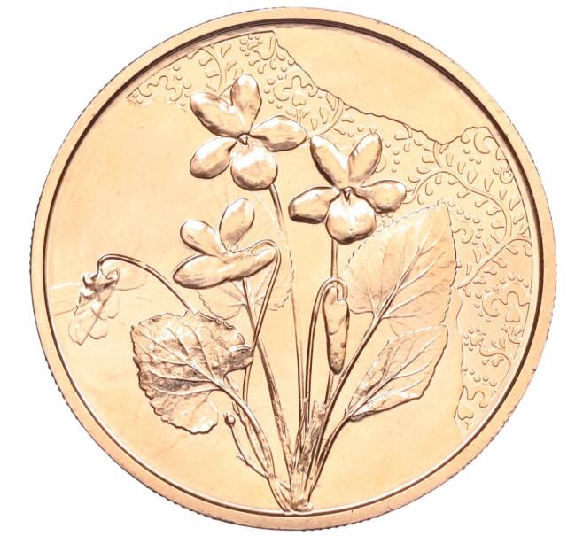 Монета 10 евро 2024 года Австрия «Язык цветов — Фиалка» (Артикул: M2-77222) — Фото №2
