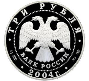 3 рубля 2004 года СПМД «Чемпионат Европы по футболу 2004» — Фото №2