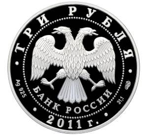 3 рубля 2011 года СПМД «ЕврАзЭС — Великий шелковый путь» — Фото №2