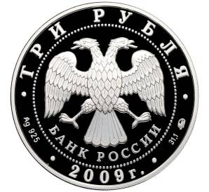 3 рубля 2009 года ММД «Наследие ЮНЕСКО — Великий Новгород и окрестности» — Фото №2