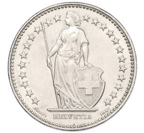 2 франка 2007 года Швейцария — Фото №2