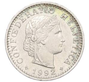 20 раппенов 1992 года Швейцария — Фото №1