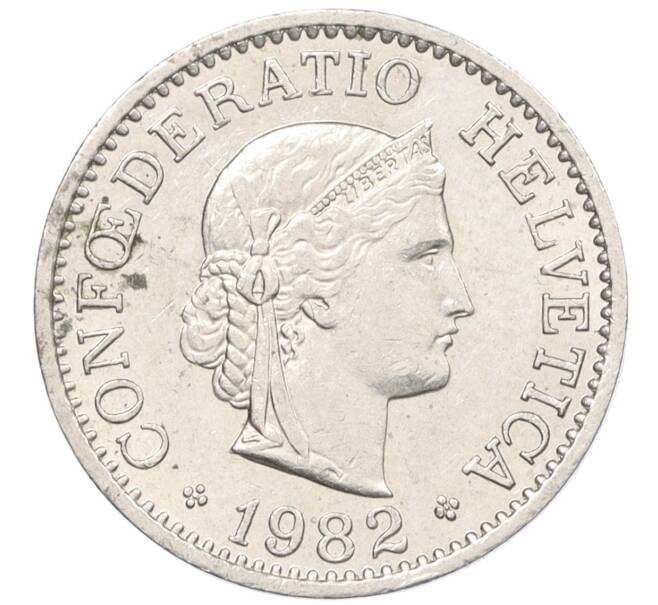 Монета 10 раппенов 1982 года Швейцария (Артикул: T11-12350) — Фото №1