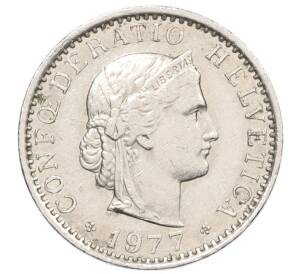 20 раппенов 1977 года Швейцария — Фото №1