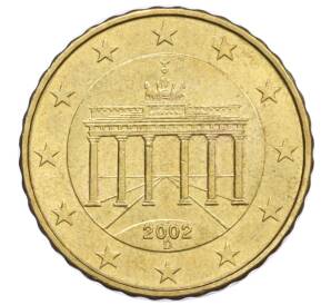10 евроцентов 2002 года D Германия — Фото №1