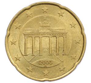 20 евроцентов 2003 года A Германия — Фото №1