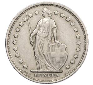 1 франк 1968 года Швейцария — Фото №2