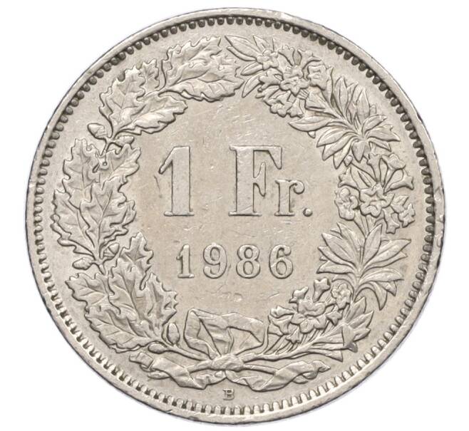 Монета 1 франк 1986 года Швейцария (Артикул: T11-12492) — Фото №1