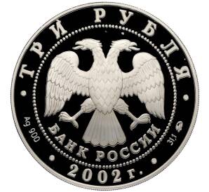 3 рубля 2002 года ММД «Чемпионат мира по футболу 2002» — Фото №2