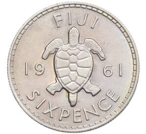6 пенсов 1961 года Фиджи — Фото №1