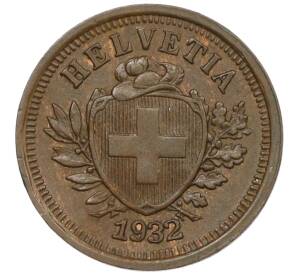 1 раппен 1932 года Швейцария — Фото №1