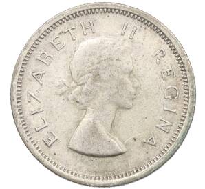 6 пенсов 1956 года Британская Южная Африка — Фото №2