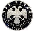 Монета 3 рубля 2015 года СПМД «Символы России — Кижи» (Цветное покрытие) (Артикул: M1-60096) — Фото №2
