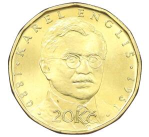 20 крон 2019 года Чехия «Карл Энглиш» — Фото №1
