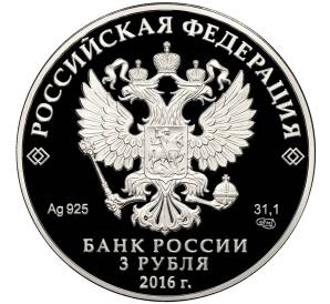 3 рубля 2016 года СПМД «150 лет Русскому историческому обществу» — Фото №2