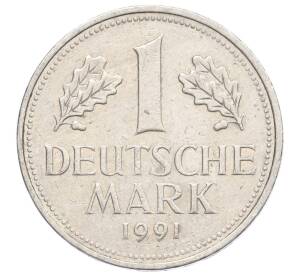 1 марка 1991 года J Германия — Фото №1