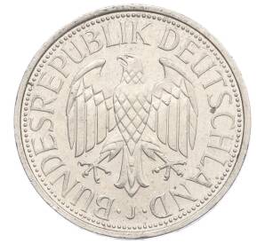 1 марка 1990 года J Западная Германия (ФРГ)
