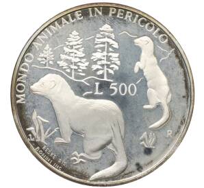 500 лир 1993 года Сан-Марино «Лесные хорьки» — Фото №1