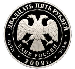 25 рублей 2009 года ММД «Наследие ЮНЕСКО — Великий Новгород и окрестности (Антониев монастырь)» — Фото №2