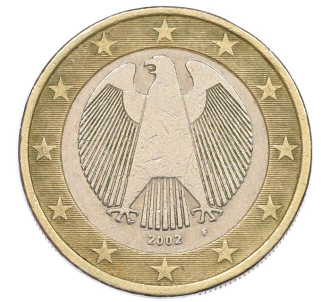 Монета 1 евро 2002 года F Германия (Артикул: K12-36747) — Фото №1