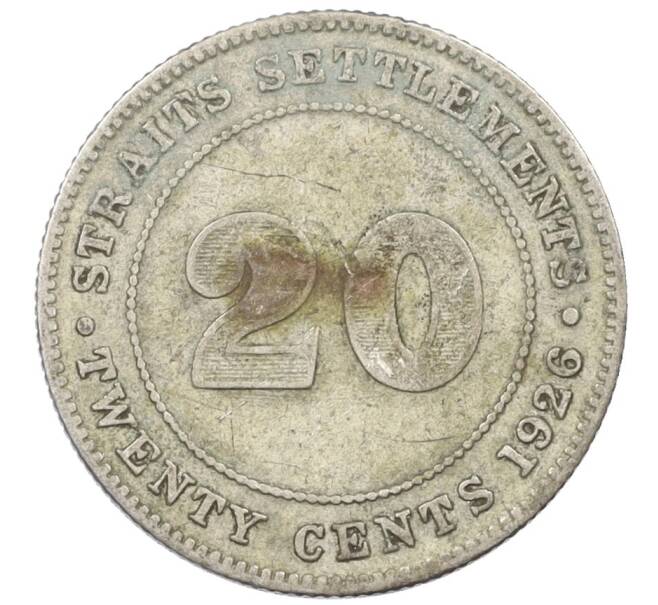 Монета 20 центов 1926 года Стрейтс Сетлментс (Артикул: M2-77478) — Фото №1
