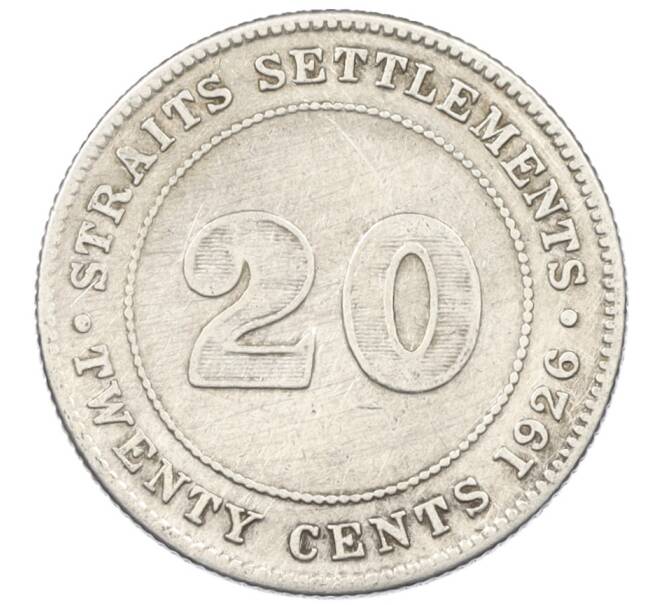 Монета 20 центов 1926 года Стрейтс Сетлментс (Артикул: M2-77480) — Фото №1