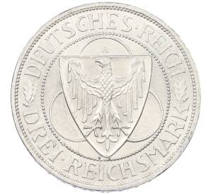 3 рейхсмарки 1930 года A Германия «Освобождение Рейнланда» — Фото №2