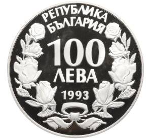 100 левов 1993 года Болгария «Исчезающие животные — Серна» — Фото №2