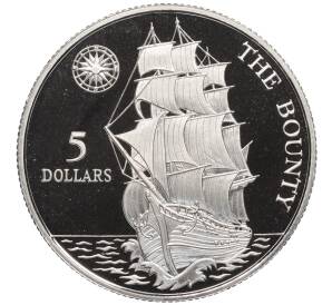 5 долларов 1992 года Ниуэ «HMS Bounty» — Фото №1