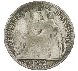 10 центов 1922 года Французский Индокитай — Фото №1