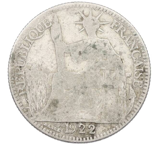 Монета 10 центов 1922 года Французский Индокитай (Артикул: M2-77536) — Фото №1