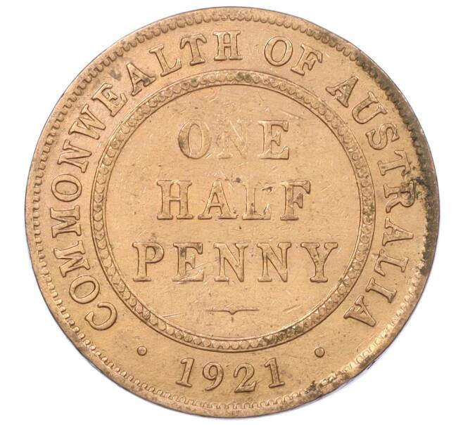 Монета 1/2 пенни 1921 года Австралия (Артикул: M2-77320) — Фото №1