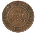 Монета 1/2 пенни 1921 года Австралия (Артикул: M2-77411) — Фото №1