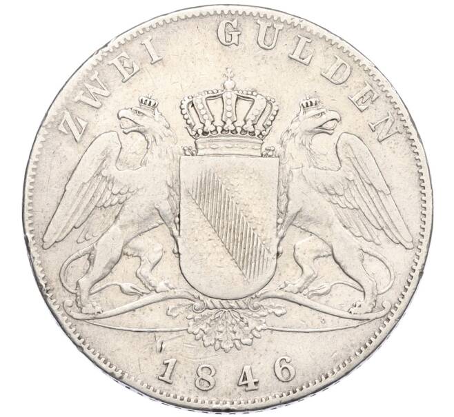 Монета 2 гульдена 1846 года Баден (Артикул: K27-86203) — Фото №1