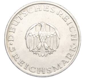 5 рейхсмарок 1929 года D Германия «200 лет со дня рождения Готхольда Лессинга» — Фото №2