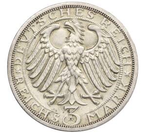 3 рейхсмарки 1928 года Германия «900 лет Наумбургу» — Фото №2