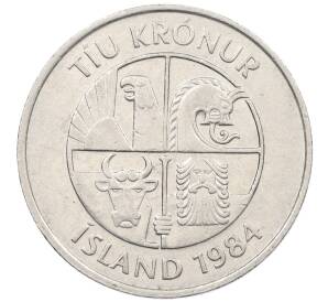 10 крон 1984 года Исландия — Фото №2