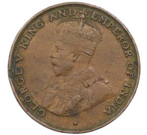 1 цент 1924 года Гонконг — Фото №2