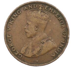 1 цент 1923 года Гонконг — Фото №2