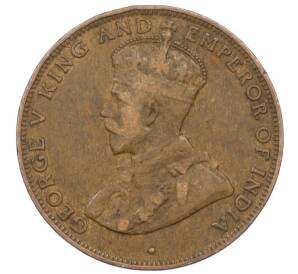 1 цент 1933 года Гонконг — Фото №2